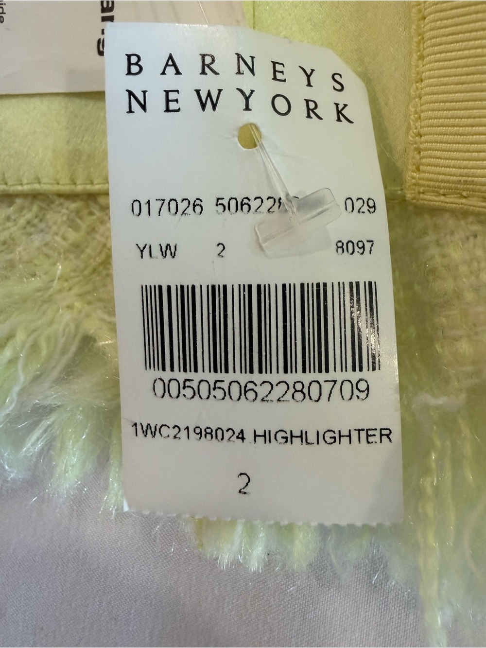 ALEXANDER WANG Tweed Chain Strap Bra Bustier Top - Highlighter - NWT - Size 2 - Picture 15 of 16